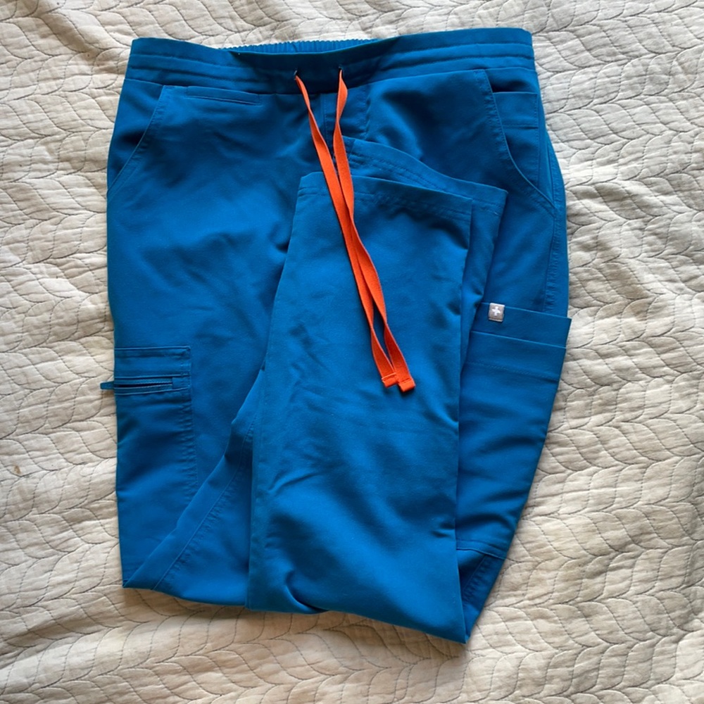 Figs blue yola pants